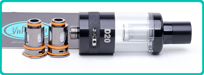 Contenu du Clearomiseur GTL D20 Eleaf